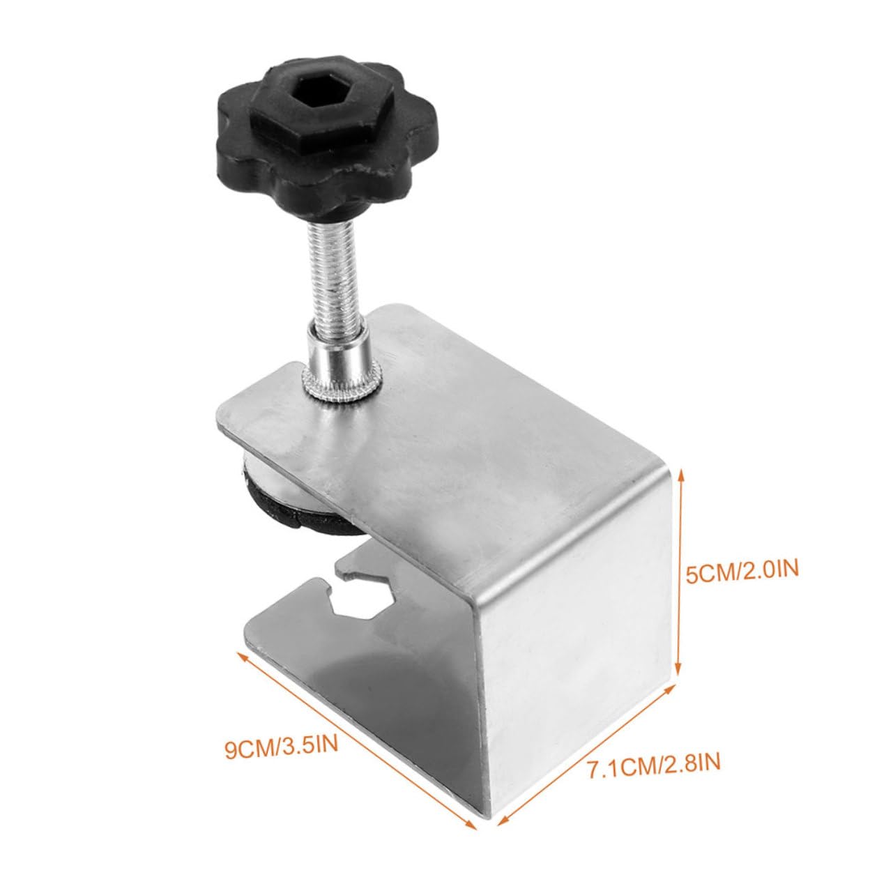 jojofuny Stainless Steel Drawer Panel Fixing Clip c Clamps Metal for Cabinet Door Clamping