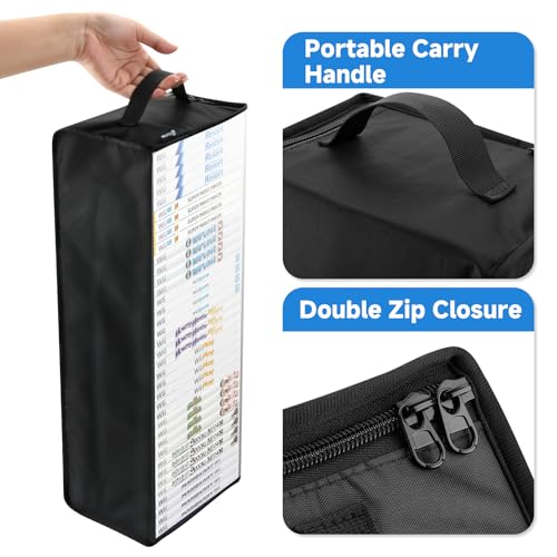 Image of Game Disc Storage Bag Compatible with Wii PS2 Xbox 360 Games | Portable Carrying Case Holds 37 Discs Boxes, Clear TPU Organizer Bag, Compatible with Wii U Gamecube Standard DVD Case, Black