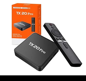 TX20 Pro Android 4K TV Box | Smart Streaming Device with Voice Remote, WiFi, Chromecast Built-in & Google Play Store Support