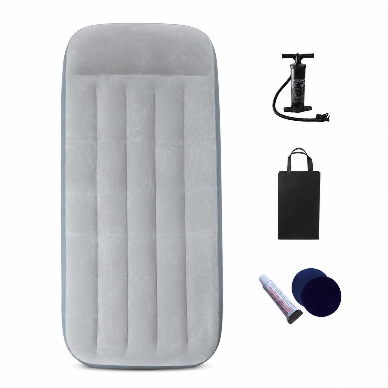 Matelas Gonflable et lit Gonflable pour Camping, avec Oreiller intégré, Pompe à Pied ou Pompe électrique