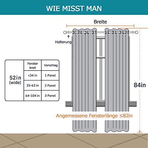 CoutureBridal Gordijn, ondoorzichtig, gordijn met inslagringen, gordijnen voor kinderkamer, slaapkamer, grijs, roze… - Afbeelding 7
