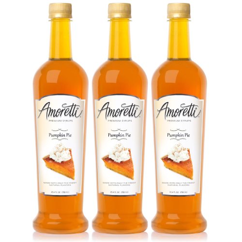Amoretti Premium Pumpkin Pie Syrup 750ml 3 Pack