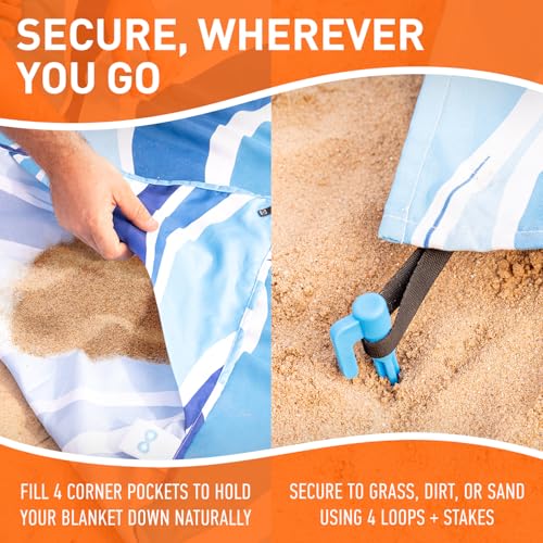 Couverture de camping imperméable grand tapis de plage pliable extérieur - 5