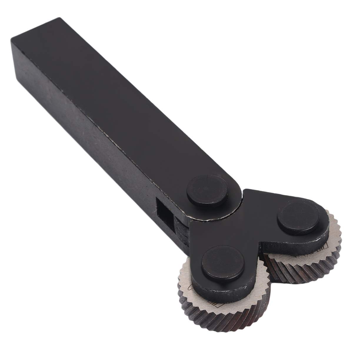 7Pcs Rändelwerkzeug 0,5/1 / 2mm Diagonal Doppelrad Linear Knurl Set Stahl Drehmaschine Schneidrad Rändel-Werkzeug-Set