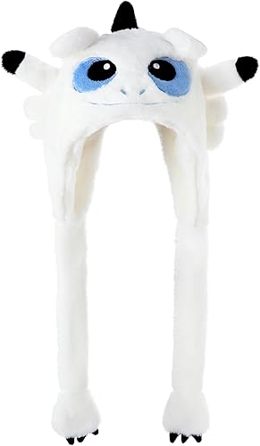 dressfan Sombrero de dragón con solapas para las orejas, sombrero de salto de fiesta con orejas móviles, regalo de cumpleaños novedoso de Navidad