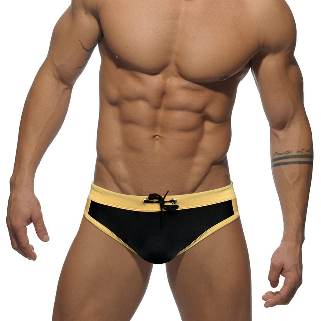 RQPYQF Bañador para Hombre, Bañador de Natación Slip Traje de Baño de Secado Rápido Moda Shorts Swimming Calzoncillos YK47 Tamaño M-2XL