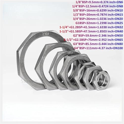 Accesorios de tubería de acero inoxidable 304 tipo tapón macho de 3/8 BSP avellanado 7