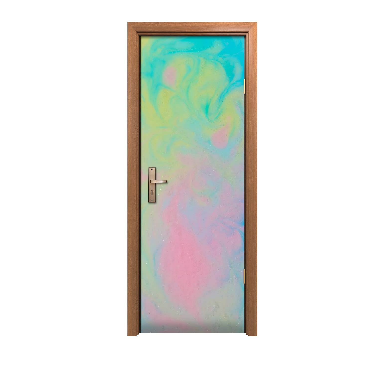 Autocollant de porte nuage pastel pour creer une ambiance zen dans la chambre