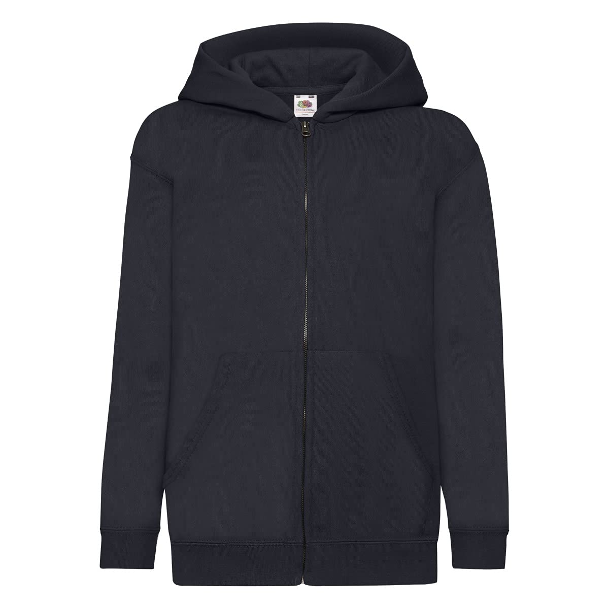Fruit of the Loom 62045 Kids Classic Hooded Sweat Jacket - Deep Navy - 9-11 Years
