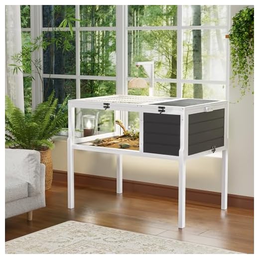 Spacious Wooden Tortoise Habitat Enclosure