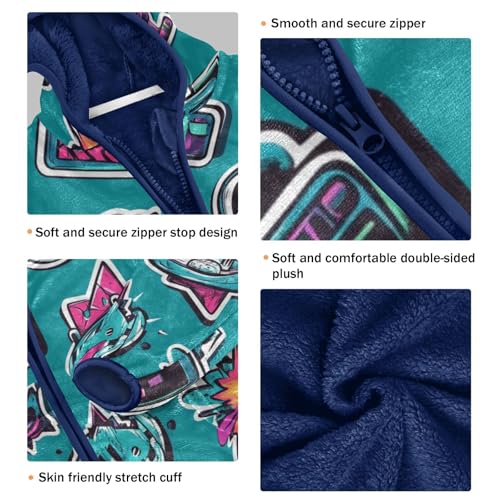 Fashionable Styles Girls Fleece Jacket Girls Fall Jacket Girls Zip Up Hoodie Girls Sherpa Jacket 2-10T3