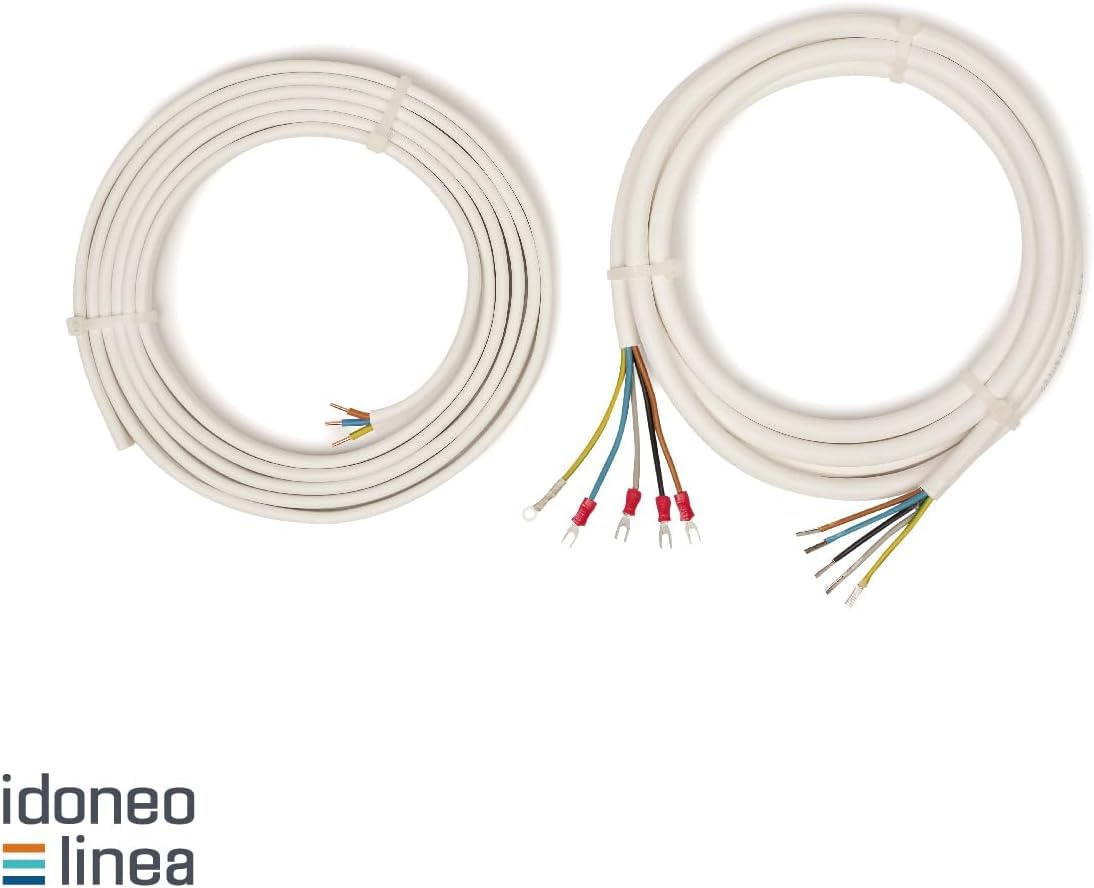 Kit Complete Installazione Climatizzatore con Tubi Rame 1/4 & 3/8 | Kit per Condizionatori 0,75m-25m con Staffe (Lunghezza 2m)