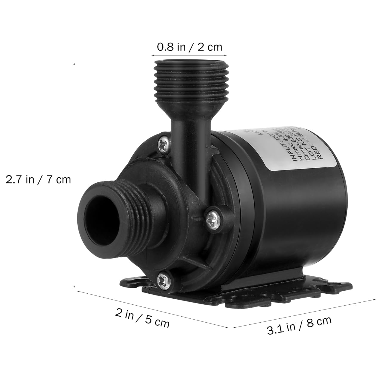 UEETEK DC 12V 800L / H 5M Sin escobillas Bomba de Agua Sumergible para la Piscina de la Fuente Sistema de circulación Solar Sistema de circulación de Agua