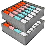 XLTOK 2 Paquetes Organizadores de Cajones de Ropa Interior,Cajas de Almacenamiento de Ropa...