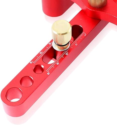 Miniatura 5 de Joywayus Plantilla de Dowelling Autocentrante, Estándar Imperial 14 "516" 38 "Accesorios de plantilla de clavijas, guía de perforación de agujero de