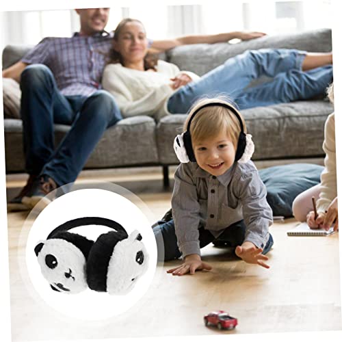 BESPORTBLE 1pc Boys and Girls Earmuffs Unisex Panda Ear Warmers Plush Ear for Boys and Girls for Outdoor Activities Cute and Comfortable Design3