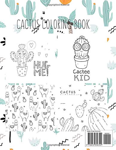 Cactus Coloring Book: Coloring Toy Gifts for Kids or Adults | Cute Easy and Relaxing Realistic Animal Large Print Birthday Gifts image 2