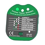 ZenEarth Outlet Tester for Grounding & Earthing Products — Simple Ground & Wiring Fault Detector for Safe Wellness.