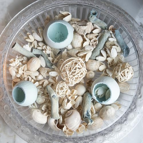 Image of Ocean Scented Luxury Pot Pourri | Natural & Eco-Friendly Fragrance Flowers Christmas Decor for Home, Office, Bedroom, and Christmas Parties (Without Bowl)