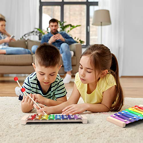 Kleurrijke Xylofoon, INFANT MOMENT Handklop Houten Muziek Instrument Opwindend Muziektalent, Kinder Muziek Melodie 8… - Image 8