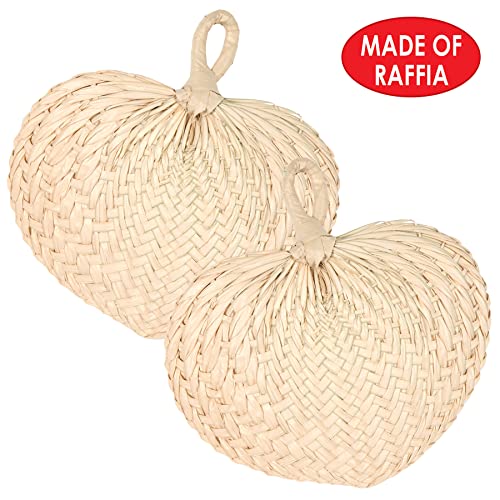 Éventails en raphia Beistle 52210 accessoire décoration de table - 5