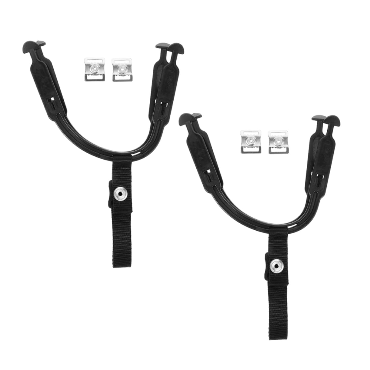 ifundom 2Sets Adjustable Ice Hockey Helmet Chin Strap Replacement Parts Kit Includes Ear Sling Loops for Football and Safety Helmets Durable Pom Material Easy Maintenance Comfortable Fit