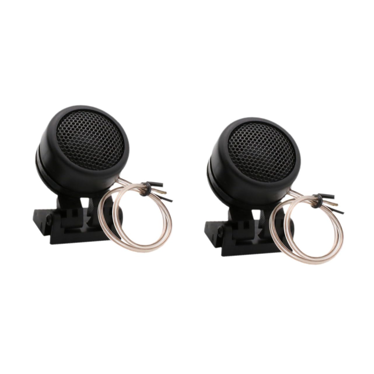 Beatifufu Loud Car Tweeter Speakers 2 Tweeter Horns 4 Mounting Brackets Compact Size for Easy Installati