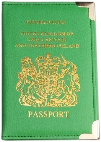 Passport Holder Leather Wallet Green