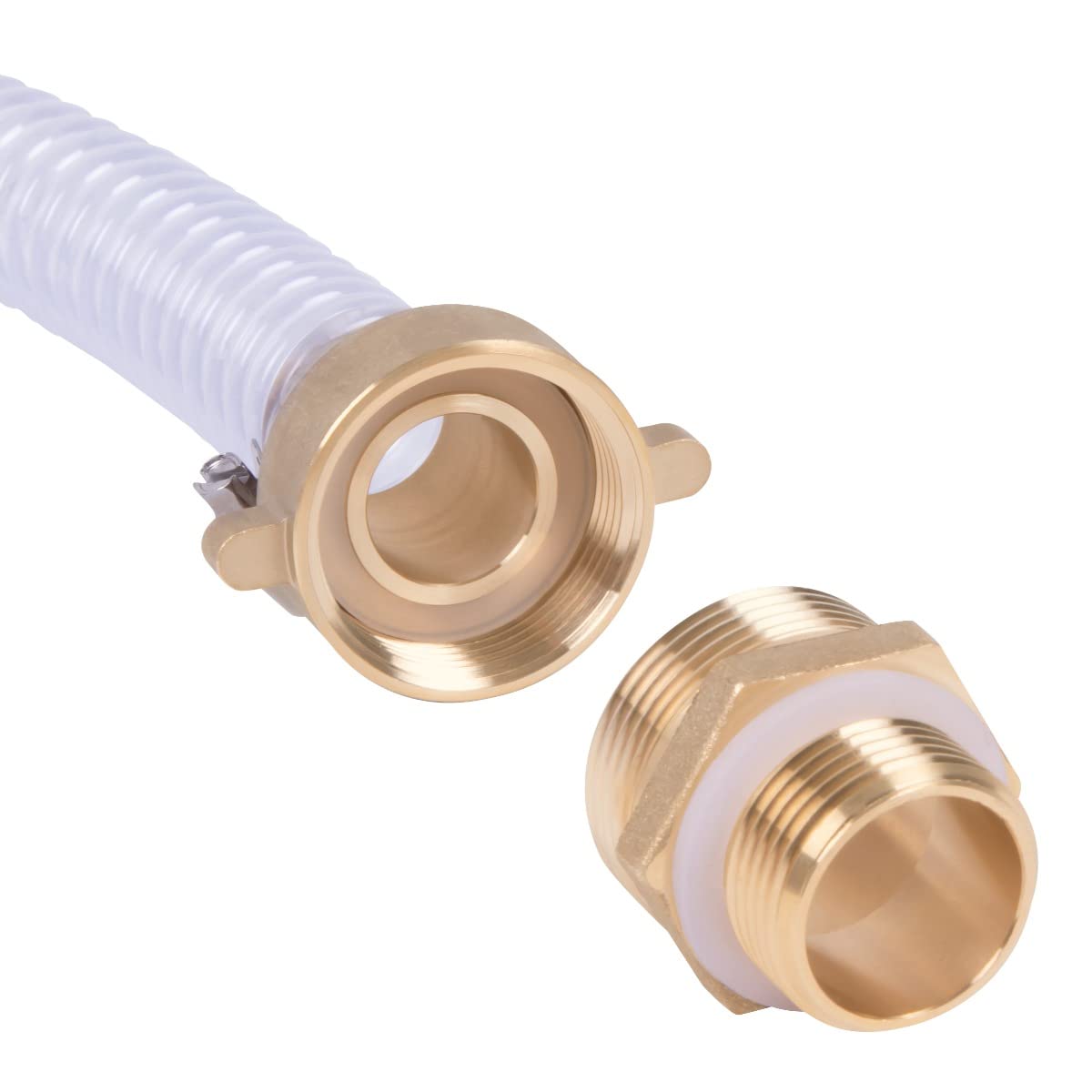 VONROC Tubo di aspirazione 4m x 25mm, 1'' a spirale per pompe d'acqua - Universale