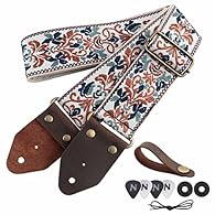 🎸[Specially Made Material] -Don’t worry about the damage of the guitar due to the thinness of the PU or even the fake leather? Our guitar strap end uses the crazy horse leather, which has a thickness of 2mm,and equipped with custom-made thick copper ...