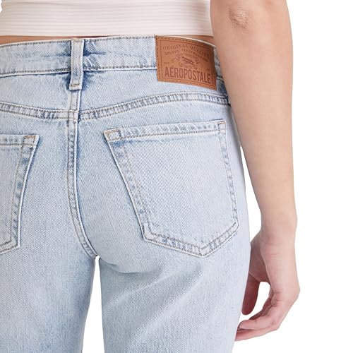 Image of AEROPOSTALE Women's Mid-Rise Straight Ankle Jean