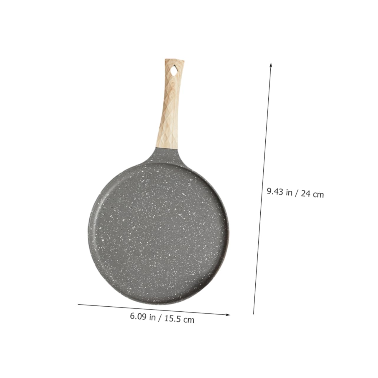 ABOOFAN Non Stick Pancake Cooking Pan Flat Frying Pan for Crepes and Pizza with Sturdy Handle Easy to Clean for Induction and All Stovetops