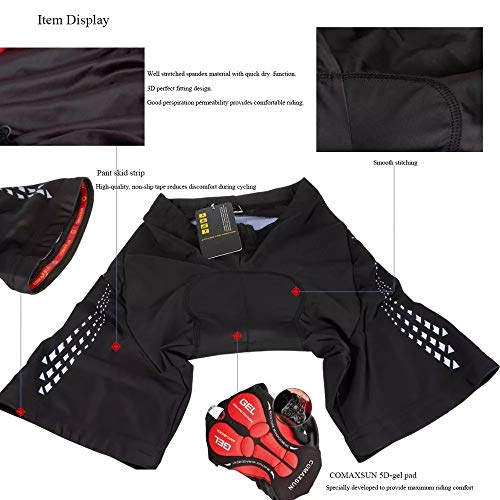 Calzas Cortas para Ciclismo 5D Gel Acolchado Shockproof miniatura 3