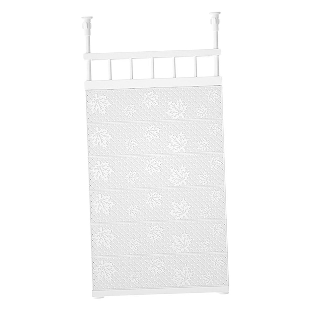 OKUMEYR 1pc Retractable Wardrobe Shelf Organizer Storage Rack for Closet Bathroom Kitchen Punch Design Sturdy Partition