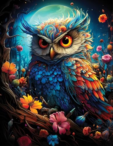Majestic Owl Hallow Puzzle de 500 piezas para adultos con artwork de búho místico para entretenimiento relajante y exhibición colorida miniatura 1