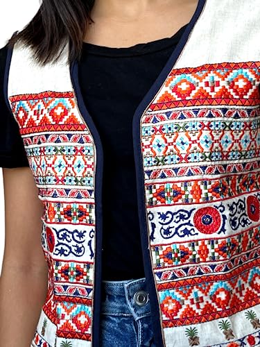 Image of Prijam Women's Embroiderd Ethnic CT RL 38 jacket or koti