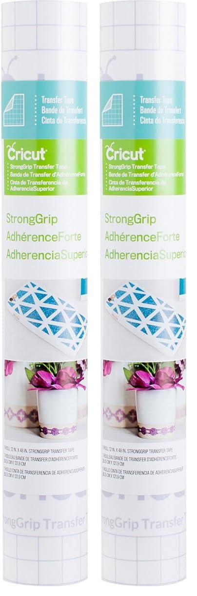 Cricut Vinyl StrongGrip Transfer Tape, 1FTx4FT (2003574) (Pack of 2)