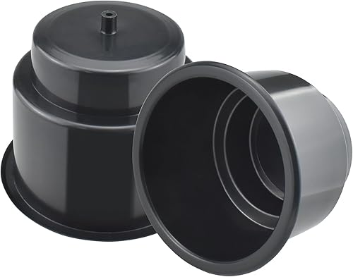 SDTC Tech Portavasos negro para sofá, soporte universal de plástico empotrado con drenaje para barcos de RV, automóviles, sofás y carritos de golf