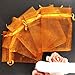 7x9 9x12 10x15 13x18cm 50 Pièces 19 Couleurs Bijoux Sac Cadeau De Mariage Organza Bijoux Sac Affichage Emballage Bijoux Pochettes-orange, 17x23 cm