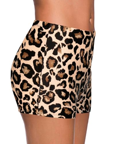 Image of Yonique Womens Swim Shorts Solid Tankini Bottoms Swimsuit Bottoms(Available in Plus)