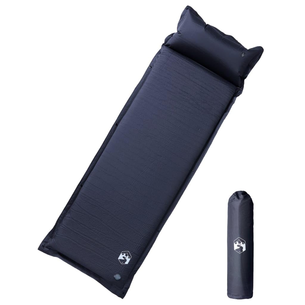 NQJIBUE Outdoor-Recreation Selbstausblasbare Campingmatratze für Einzelnen - Grau | Ideal für Wandern und Camping mit Lu