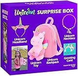 Unicorn Gifts For Girls In A Surprise Box With A Unicorn Plush,Unicorn Backpack, Unicorn Necklace,Un