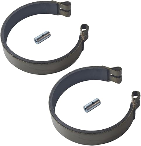 Paquete de 2 bandas de freno de 4.5 pulgadas y 4 12 pulgadas con kit de pines para Go Kart Mini Bike ATV Partes de 4 12 pulgadas de banda de freno