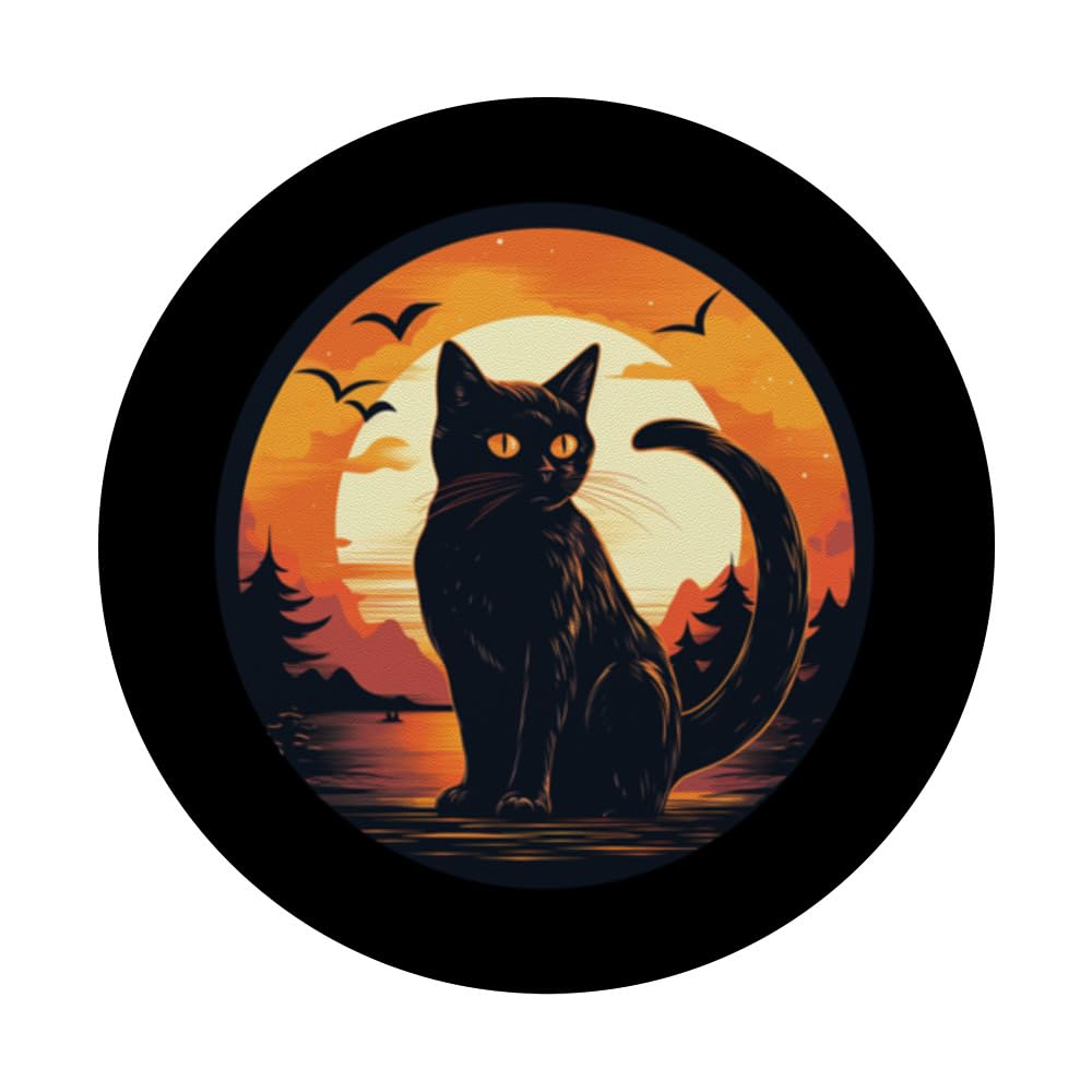 Blu Giallo Alba Ombre Minimal Bianco Linee Nero Righe PopSockets