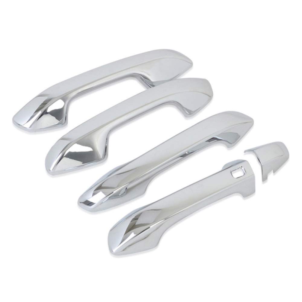 Wcnsxs for Kia Forte K3 2019 2020 Chrome Carbon Fiber Door Handle Cover Trims Car Decoration Exterior Accessories