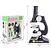 FUNRUI Kids Microscope, 450x, 200x, 100x Magnification Children Science Microscope Kit with LED Lights Includes Accessory Toy Set for Beginners Early Education