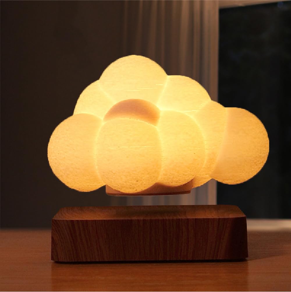 Amazon.co.jp : Gloture 浮くランプ 照明 LED 3Dプリント 美しい月 雲
