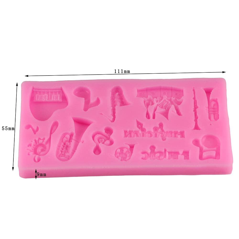 Acquista Stampo per dolci in silicone a forma di nota musicale