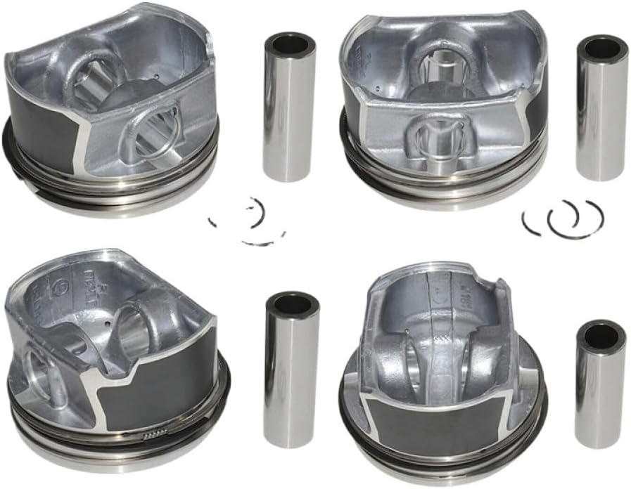 Compatible with A22F-20Mm Engine Piston and Rings Set Pin for A3 A4 A6 C6 2.0 / GLI Models 06D107066C 06D198151B Universal Fit Aftermarket Replacement