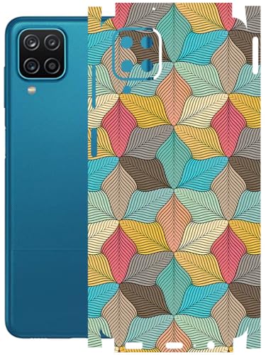 Image of AtOdds - Full Body Back Screen Guard Protector Film - Lamination Wrap Skin Sticker Compatible with Samsung Galaxy M12 | Scratchproof Matte Finish (Autumn)